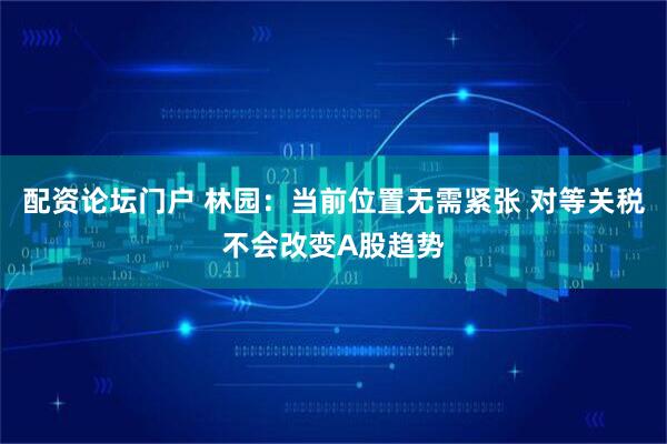 配资论坛门户 林园：当前位置无需紧张 对等关税不会改变A股趋势